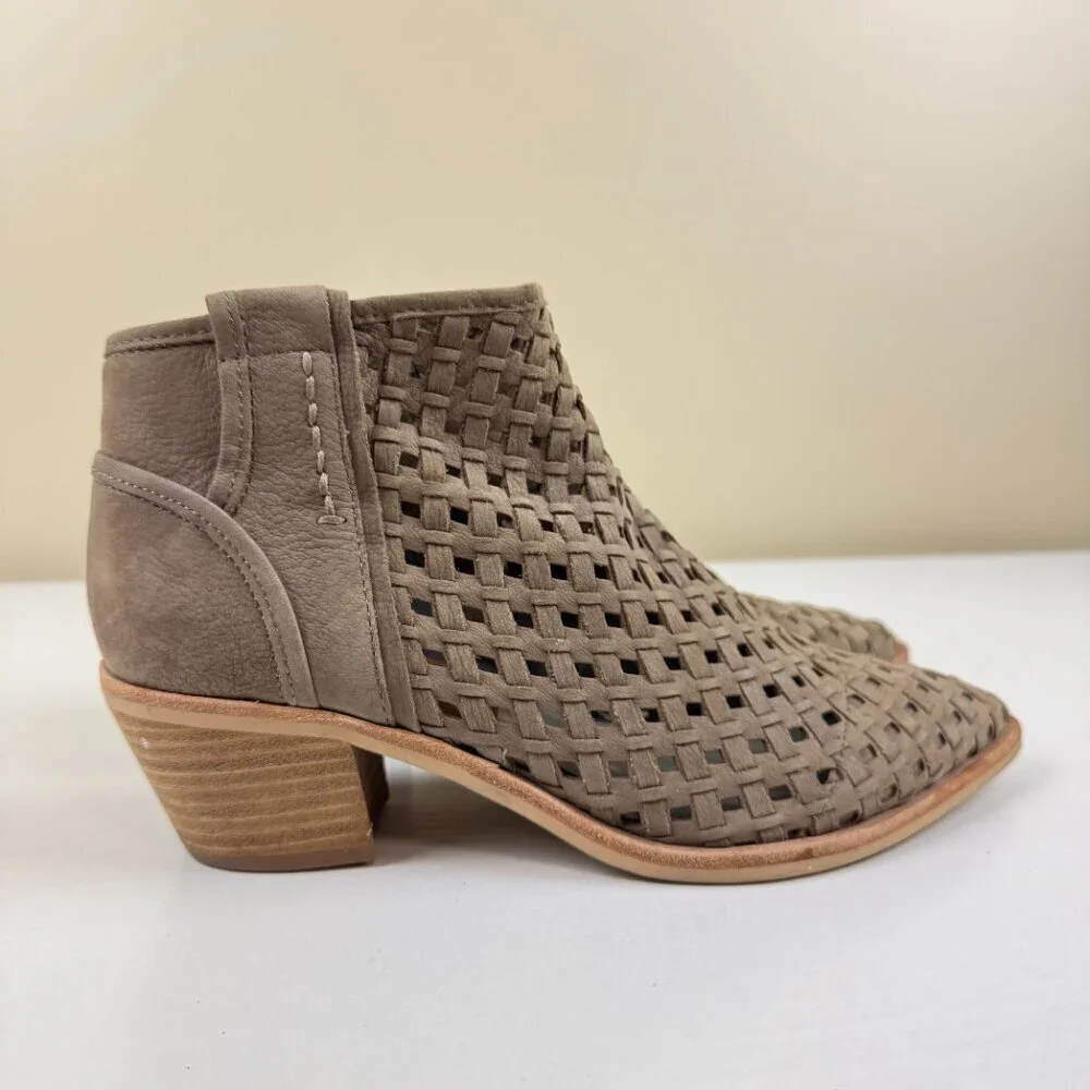 EUC Dolce Vita Spence Woven Ankle Boots